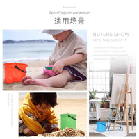 Foldable Art Paint Brush Washing Bucket Plastic Watercolor Pigment Mixing Palette Pen Holder for Kids Painting
