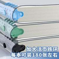 PVC Transparent Loose-Leaf Notebook with Soft Cover for Journaling and Notes