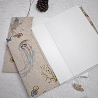 Adjustable Fabric Book Cover for Notebooks and Journals