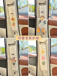 Cartoon Car Seat Belt Shoulder Pads for Neck Protection and Interior Decoration