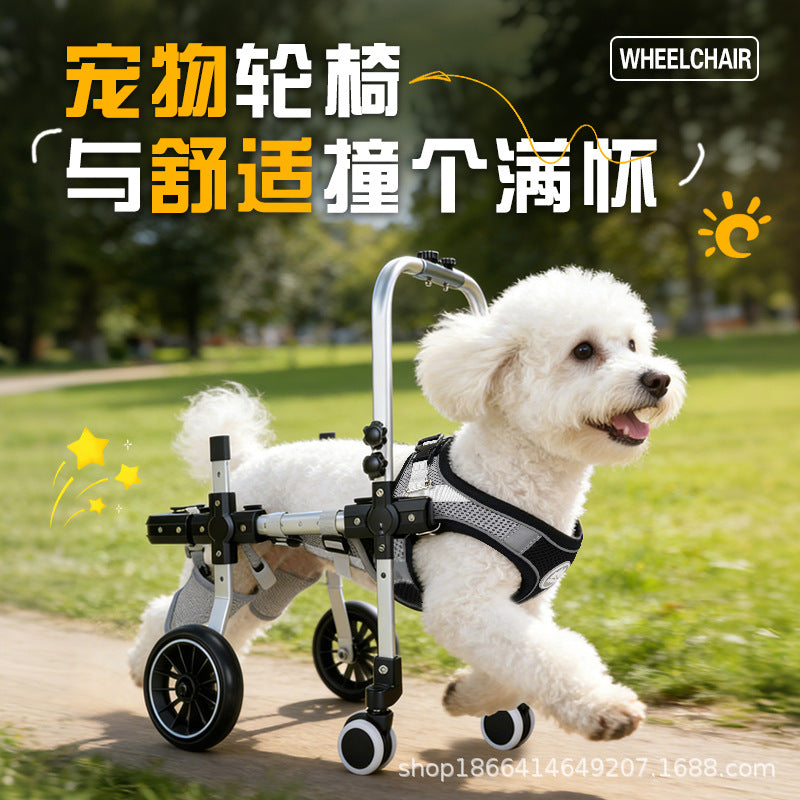 Adjustable Pet Wheelchair for Hind Leg Support - Dog & Cat Mobility Aid