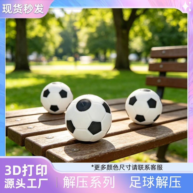 3D Printed Rotating Football Fidget Spinner Stress Relief Toy