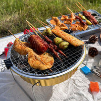 Portable Disposable BBQ Grill Set for Outdoor Camping and Picnics