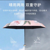 Ultra-Light UV Protection Compact Travel Umbrella for Sun and Rain