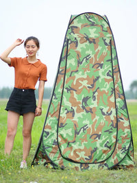 Portable Outdoor Shower Tent Changing Room Privacy Shelter for Camping and Winter Warmth