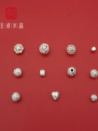 S925 Sterling Silver Spacer Beads for DIY Crystal Bracelets and Jewelry Making