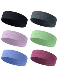 Quick-Dry Sweat-Absorbing Sports Headband with Seamless Knit and Non-Slip Design