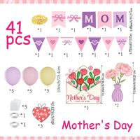 Mother's Day Celebration Balloon & KT Board Decoration Set
