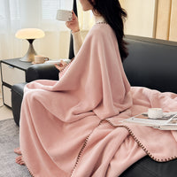 Alpaca Fleece Blanket Thickened Winter Office Nap Coral Fleece Sofa Shawl Bed Blanket