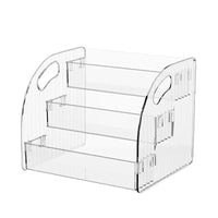 Acrylic Multi-Layer Cosmetic Organizer for Vanity and Countertop, Clear Skincare and Perfume Display Stand