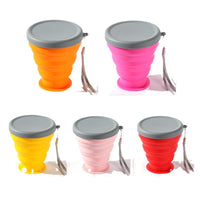 Collapsible Silicone Travel Cup Portable Folding Water Bottle for Outdoor Activities