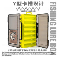 Portable Double-Layer Fishing Lure and Tackle Box for Small Accessories