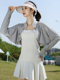 Women's UV Protection Ice Silk Sun Protection Shawl Cardigan for Summer
