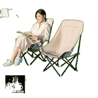 Oversized Outdoor Folding Moon Chair with Adjustable Recline for Camping Fishing