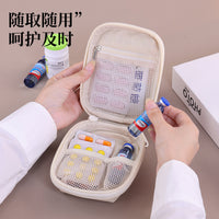 Portable First Aid Medicine Storage Bag for Travel and Home Use