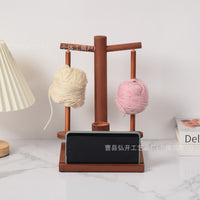 Wooden Yarn Holder for Knitting and Crocheting, Single or Double Spool Floating Design