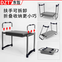 Foldable Garden Kneeler and Seat with Tool Pouch, Portable Outdoor Gardening Stool