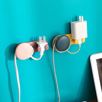 Self-Adhesive Cable Organizer Clips for Plug Wire Management, Punch-Free Wall Hooks