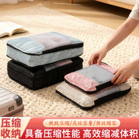 Travel Compression Packing Cubes Set - Large Capacity Portable Organizer Bags for Luggage