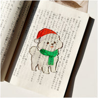 Cute Puppy Acrylic Bookmark for Students, Transparent Light-Permeable Reading Marker