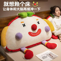 Cute Clown Plush Toy Pillow for Bed and Sofa