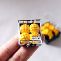 Dollhouse Miniature Pineapple Bun Croissant Set Food Play Accessories for BJD Dolls