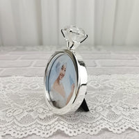 71 Mini Handmade Creative Wedding Ring Round Electroplated Metal Photo Frame