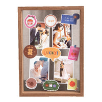 Double-Sided Transparent Glass Photo Frame for Desk Display