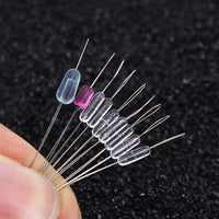Fishing Space Beans Silicone Stopper for Line Positioning, 7+2 Cylindrical Top Beans