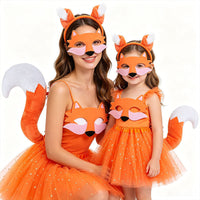 Animal Ear Headband and Tail Set for Kids' Halloween and Cosplay