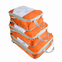 4-Piece Travel Compression Packing Cubes Set for Luggage Organization