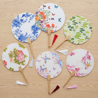 Decoupage DIY Xuan Paper Round Fan Kit for Team Building & Events