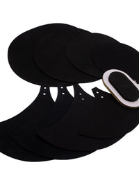 Asanasi Drum Mute Pad Set for 5-Piece Drum Kits, Practice Sound Dampening Pads