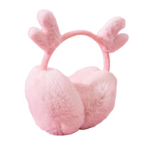 Cute Plush Deer Antler Earmuffs for Winter - Warm & Cold-Proof Ear Covers for Women
