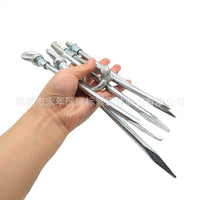 Heavy-Duty Galvanized Carbon Steel Tent Stakes for Camping and Outdoor Shelters