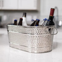 European Style Stainless Steel Champagne Bucket Large Capacity Bar Wine Beer Ice Bucket