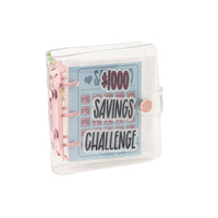 Savings Challenge Binder with Cash Envelopes, Mini Budget Planner for Financial Goal Setting