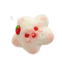Cartoon Squeaky Fruit Star Plush Keychain Pendant for Bags and Gifts