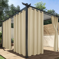 Outdoor Waterproof Oxford Cloth Curtain for Privacy, Light Filtering, Porch, Gazebo, Rain Protection