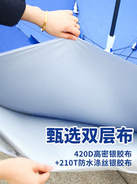 Large Outdoor Patio Umbrella with UV Protection, Commercial Grade Sunshade for Market Stalls and Gardens