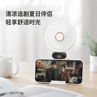 2026 New USB Handheld Fan with Digital Display, Foldable, Aromatherapy, Desktop Mini Portable Outdoor Quiet Cooling Fan
