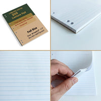 A4 Kraft Paper Notebook, 55gsm Thin Crisp Pages, Large Capacity Loose-Leaf Journal for Students