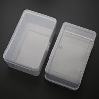 Clear Large Capacity Trading Card Storage Box with Flip Lid, Dustproof Collector Organizer for Star Cards