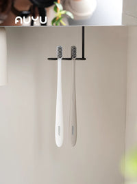 Magnetic Toothbrush Holder Wall Mounted with Dispenser for Bathroom Storage