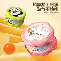 Baby Double-Sided Hand Drum Musical Instrument Toy with Rattles for Infants 0-12 Months