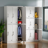 Steel Locker Cabinet for Staff Dormitories, 2-24 Compartments