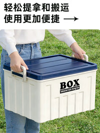 Foldable Car Trunk Organizer with Lid, Portable Storage Box for Camping, Home, and Outdoor Use