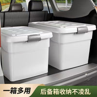 Large Capacity Plastic Storage Box for Home Clothes Toys Sundries Camping Car Trunk Organizer
