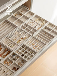 Large Capacity Jewelry Organizer Tray for Earrings, Rings, Necklaces, and Bracelets