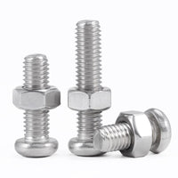 304 Stainless Steel Phillips Pan Head Screw and Nut Assortment Set M2-M10